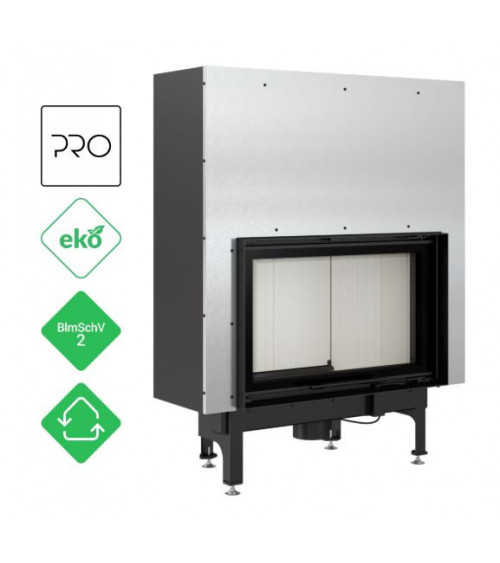 Inserto para chimenea de leña con puerta de guillotina 16 kW NADINE