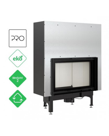 Inserto para chimenea de leña con puerta de guillotina 16 kW NADINE