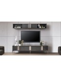 Ensemble meuble TV LOTUS PREMIUM 200 cm anthracite
