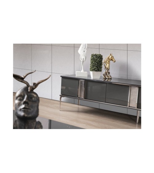Ensemble meuble TV LOTUS PREMIUM 200 cm anthracite
