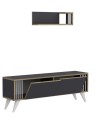 Ensemble meuble TV TESLI 120 cm Anthracite