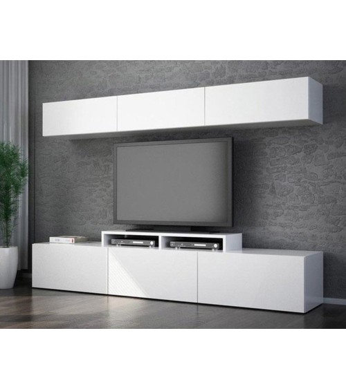 Ensemble meuble TV LINE 180 cm blanc