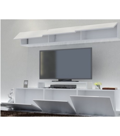 Ensemble meuble TV LINE 180 cm blanc