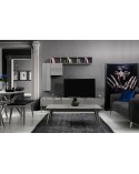 Ensemble meuble TV ALYA 220 cm gris