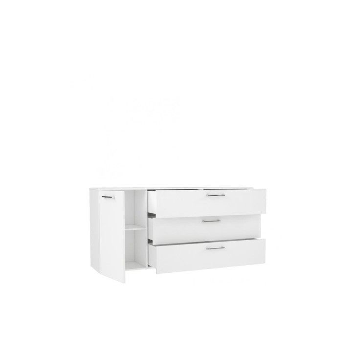 Comedor completo BABA roble claro y blanco