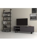 Ensemble meuble TV SMART 140 cm gris