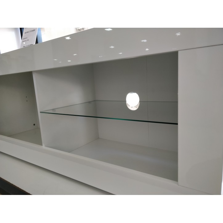 BASIC TV-standaard, 140 cm, wit BASIC TV-standaard, 140 cm, wit