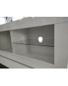 Mueble TV BASIC  blanco de alto brillo 140 cm