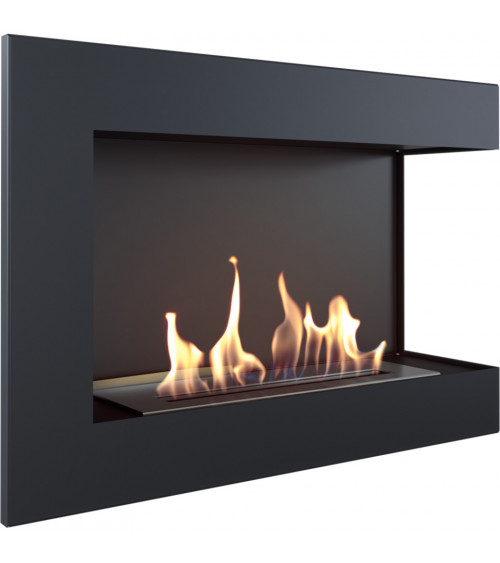 Cheminée bio-éthanol delta d'angle droit 70 cm