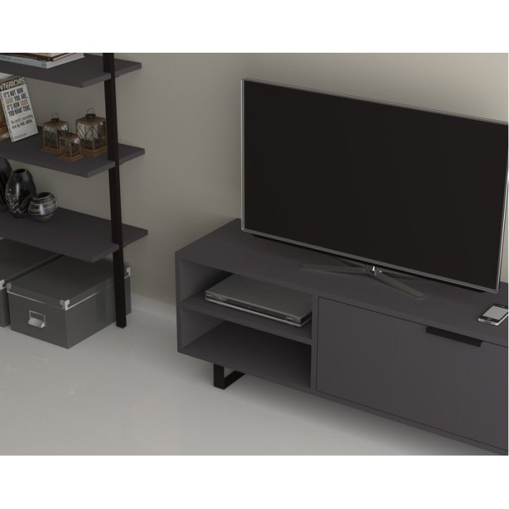 Ensemble meuble TV SMART 140 cm gris