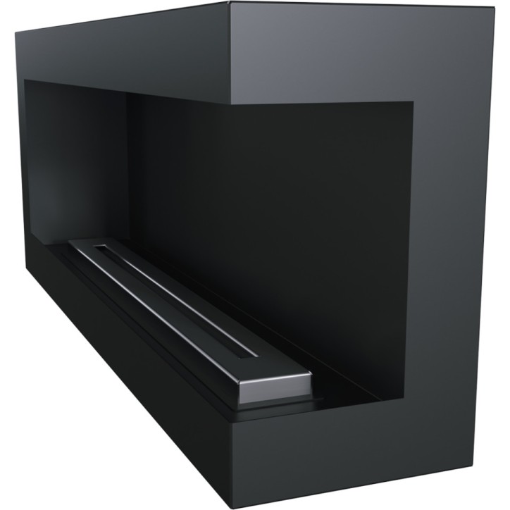 bio-ethanol haard DELTA hoek rechts 120 cm