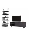 Ensemble meuble TV SMART 140 cm gris