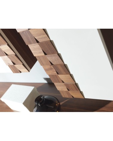 Ensemble meuble TV BERRAK 240 cm Noyer et blanc