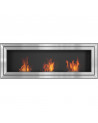 Cheminée bio-éthanol delta d'angle 70 cm