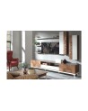 Ensemble meuble TV BERRAK 240 cm Noyer et blanc