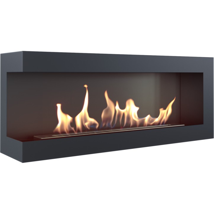 Chimenea de bioetanol DELTA esquina izquierda 120 cm