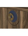 Ensemble meuble TV MARE noyer bleu 179 cm