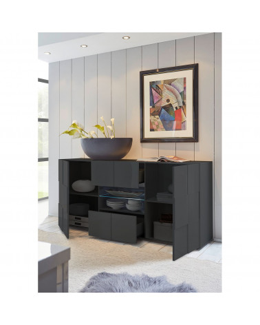 Dressoir DAMA 181 cm , grijs