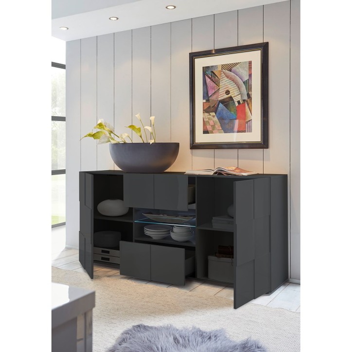 Credenza DAMA 181 cm , grigio Credenza DAMA 181 cm , grigio