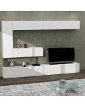 Ensemble meuble TV GIZMO blanc 240 cm