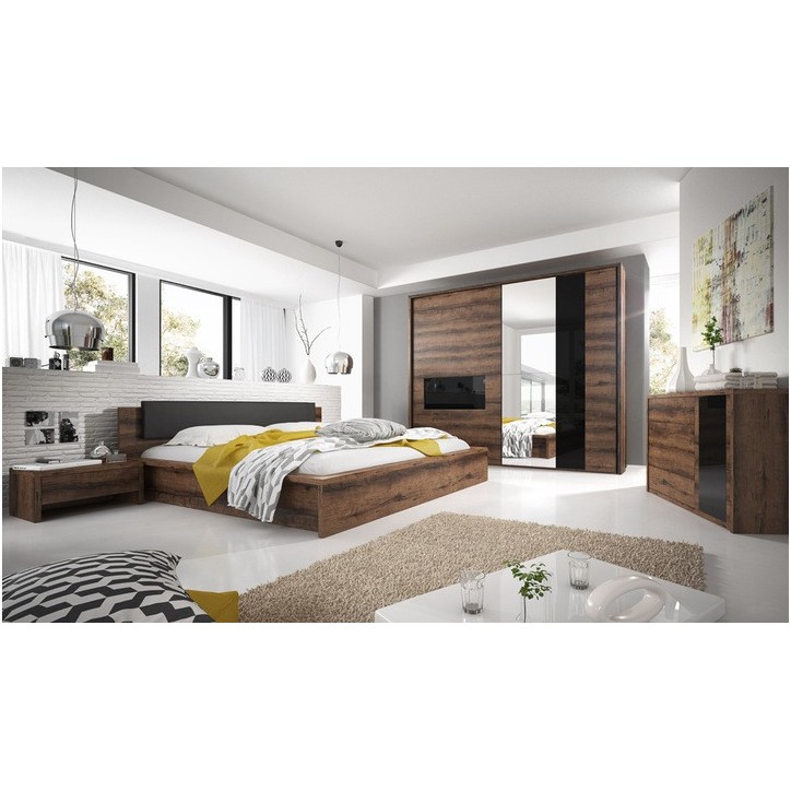 Chambre complète INDIRA 160x200 cm Chambre complète INDIRA 160x200 cm