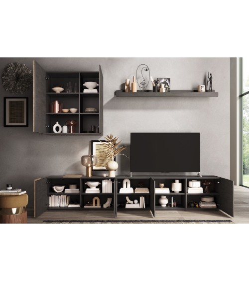 Ensemble meuble TV VENUS Titán/Kadiz 301cm