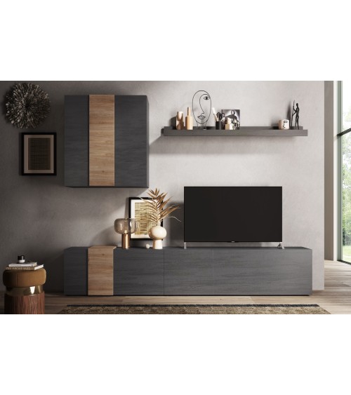 Ensemble meuble TV VENUS Titán/Kadiz 301cm