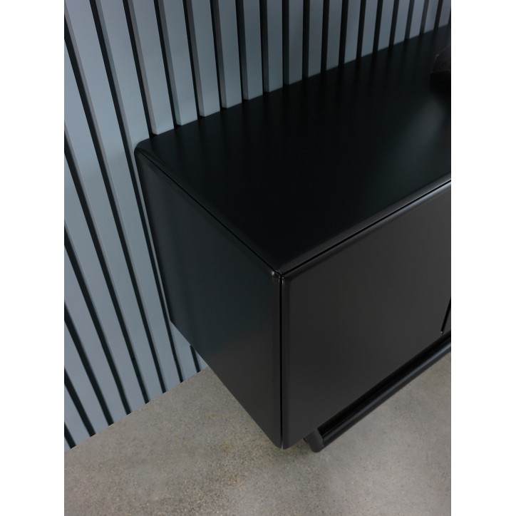 Aparador 2 puertas y 3 cajones DAVIA negro 207 cm
