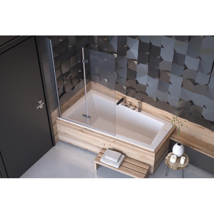 Vasca da bagno asimmetrica ULTIMA SLIM sinistra 150/160 cm