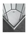 Cabine de douche VANDERA 90x90x225 cm NOIR
