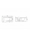 Baño Adelaida puerta 160/170 / 180 x 75 / 80 x 54 cm