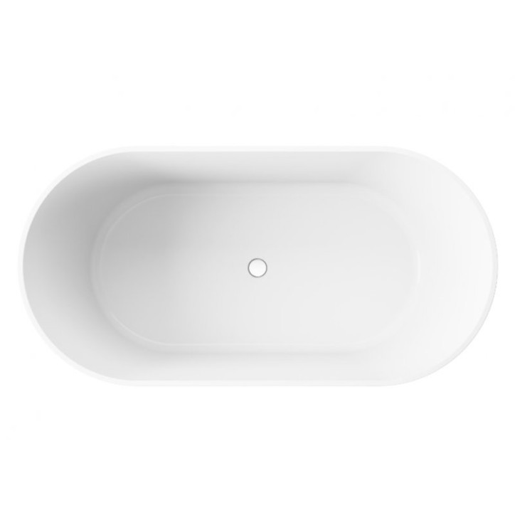 ALBAREA LED freistehende Badewanne 150 x 75 cm
