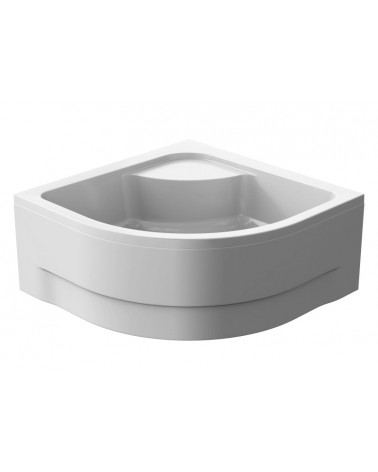 Plato de ducha de Barón 90x90x5.5 blanco redondo acrílico de 1/4 cm
