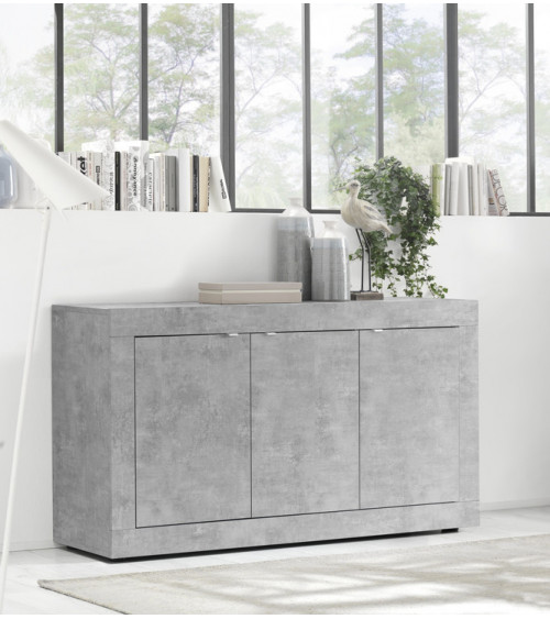 Credenza BASIC, finitura cemento 160 cm
