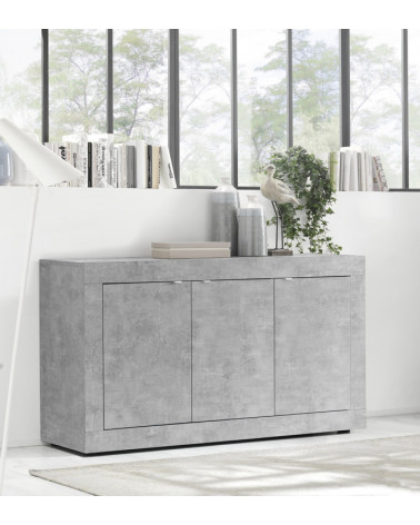 Credenza BASIC, finitura cemento 160 cm