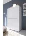 Armario almacenaje 4 puertas BASIC blanco lacado 102 x 163 cm