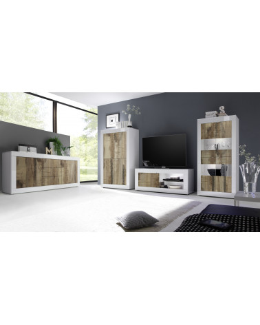 Salón BÁSICO roble blanco pero