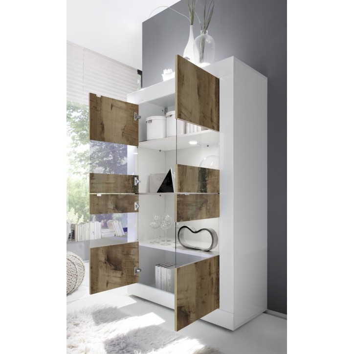 Salón BÁSICO roble blanco pero Salón BÁSICO roble blanco pero