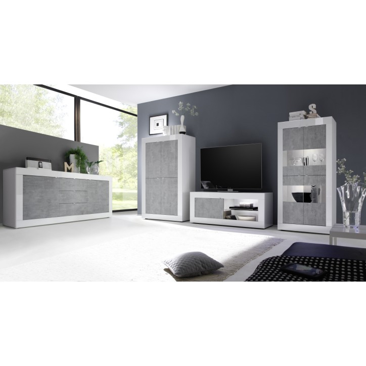 Complete BASIC woonkamer in betonwit Complete BASIC woonkamer in betonwit