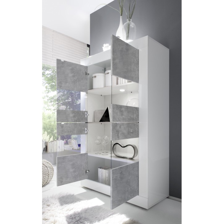Complete BASIC woonkamer in betonwit Complete BASIC woonkamer in betonwit