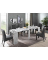 Table/console extensible 54-252 cm effet béton
