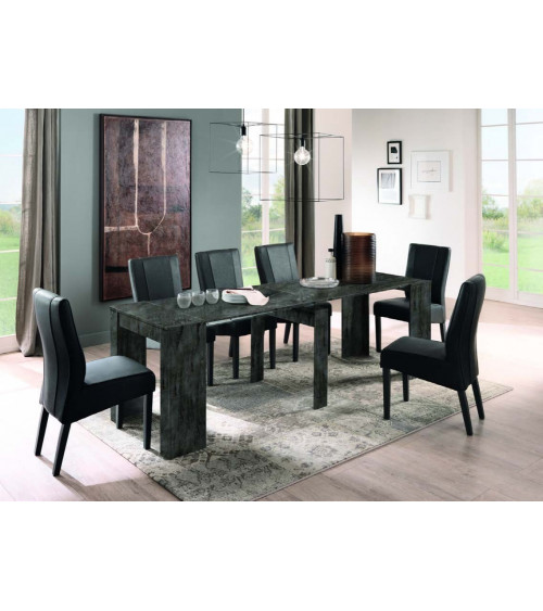 Mesa/consola extensible 54-252 cm óxido