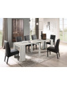 Table/console extensible 54-252 cm Pin blanc