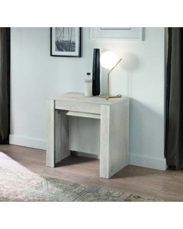 Table/console extensible 54-252 cm Pin blanc