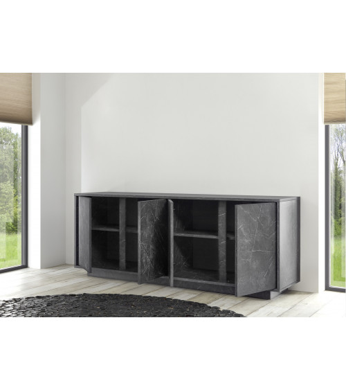 Buffet basic finition b?ton 160 cm