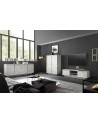 Salon complet VISCONTE effet marbre blanc