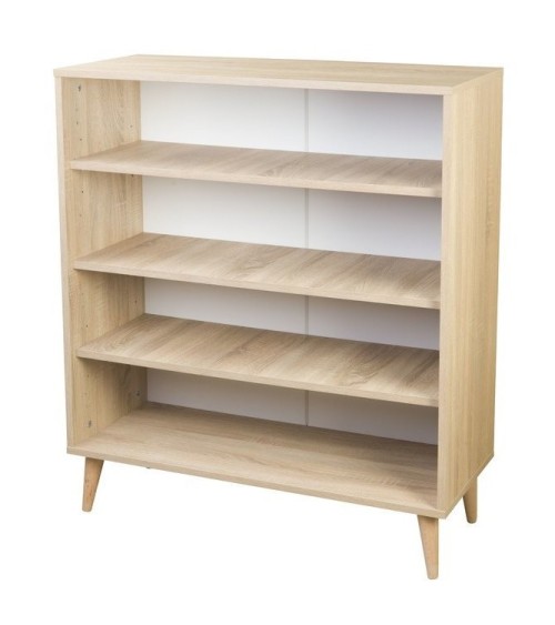 Buffet COLORA QUAD 4 portes 95 cm chêne et couleurs