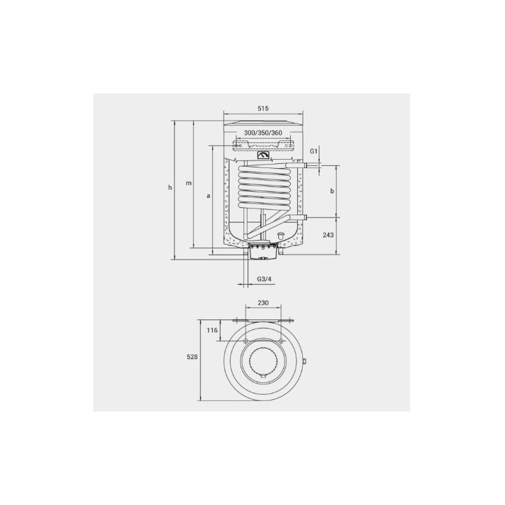 Ballon Eau Chaude Sanitaire MIXTE IDE 75L