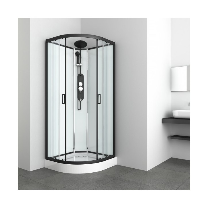 KINEDA I 90 x 90 x 225 cm snel monteerbare douchewand