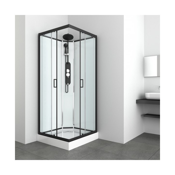 Cabina doccia KINEDA II senza tetto 90x90x225 cm montaggio rapido